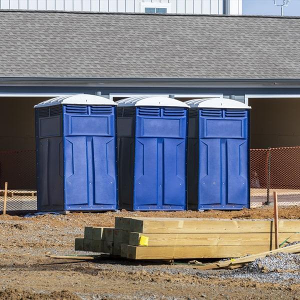 Heavy-duty construction site porta potty in Goose Creek, South Carolina